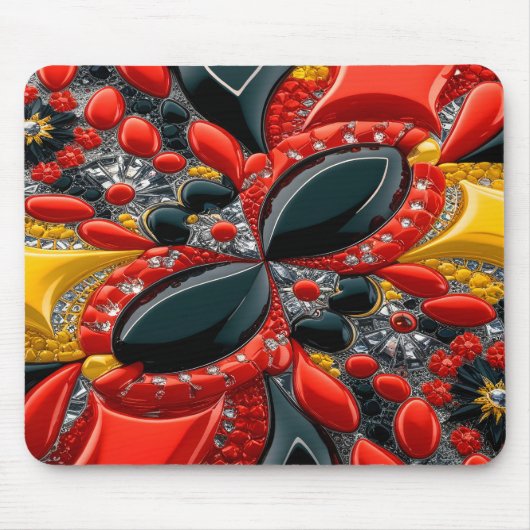 Mousepad met Duitsland Kleuren Design Muismat (Voorkant)