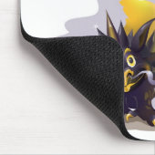 Mousepad met een grappig afbeelding met zwarte dra muismat (Hoek)