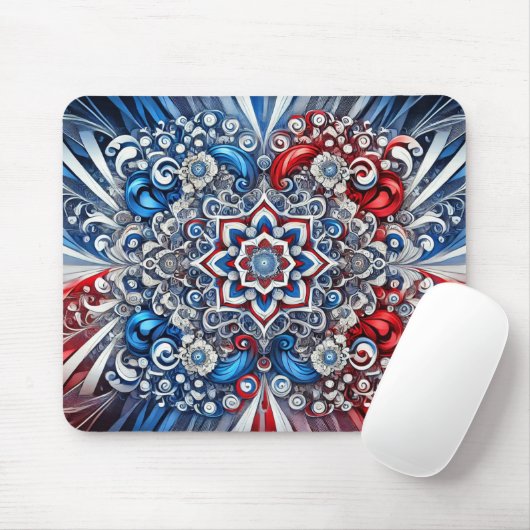 Mousepad met Franse kleuren Design Muismat (Met muis)