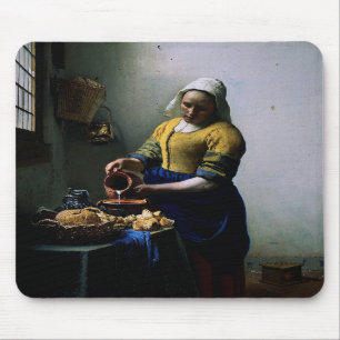 Mousepad met het schilderen van Johannes Vermeer Muismat