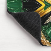 Mousepad met Jamaicaanse kleuren ontwerp Muismat (Hoek)