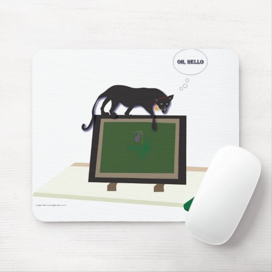 Mousepad met kat en muis muismat (Met muis)