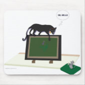 Mousepad met kat en muis muismat (Voorkant)