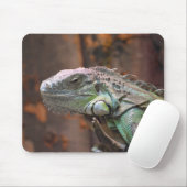 Mousepad met kleurrijke Iguana hagedis Muismat (Met muis)