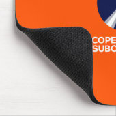 Mousepad met Kopenhagen Suborbitals Logo Muismat (Hoek)