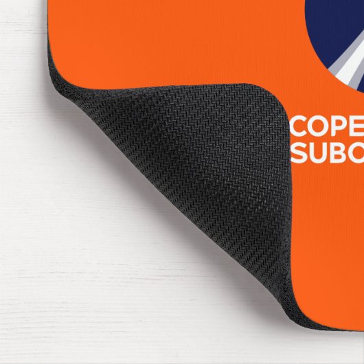 Mousepad met Kopenhagen Suborbitals Logo Muismat (Hoek)