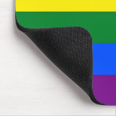 Mousepad met LGBT Rainbow Flag Muismat (Hoek)