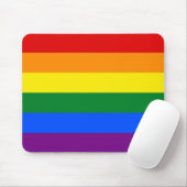 Mousepad met LGBT Rainbow Flag Muismat (Met muis)