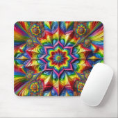 Mousepad met LGBTQ-kleuren ontwerp Muismat (Met muis)