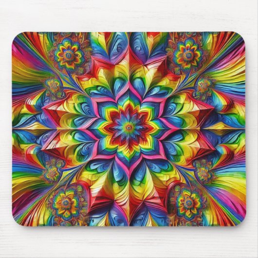 Mousepad met LGBTQ-kleuren ontwerp Muismat (Voorkant)