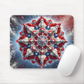 Mousepad met Noorwegen Kleuren Design Muismat (Met muis)