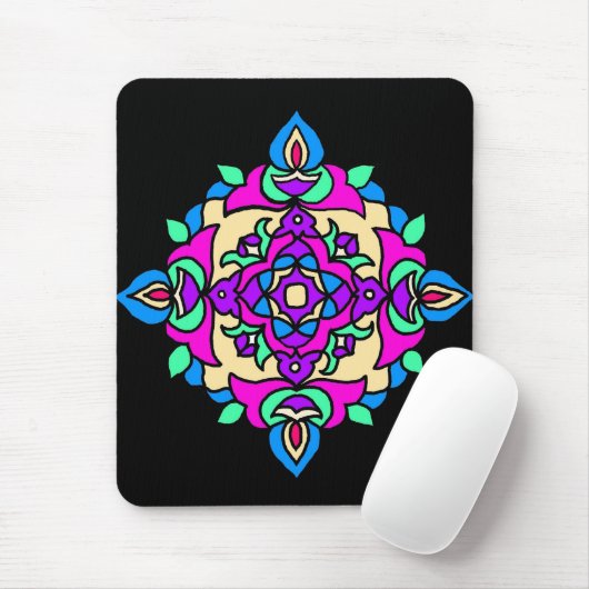 Mousepad met Rangoli Pattern Muismat (Met muis)