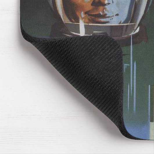 Mousepad met Retro USSR Ruimteprogramma Propaganda Muismat (Hoek)