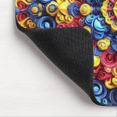 Mousepad met Roemeense kleuren Design Muismat (Hoek)
