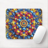 Mousepad met Roemeense kleuren Design Muismat (Met muis)