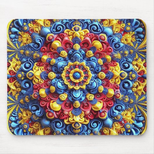 Mousepad met Roemeense kleuren Design Muismat (Voorkant)