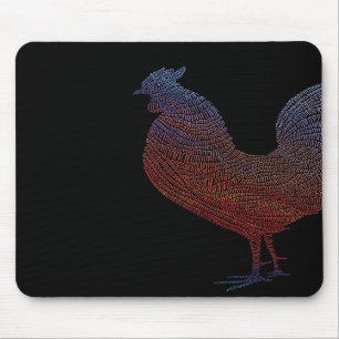 Mousepad met schilderij van Chicken Muismat