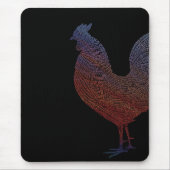 Mousepad met schilderij van Chicken Muismat (Voorkant)