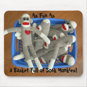 Mousepad met sokmonkies muismat