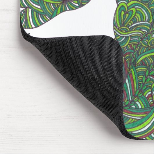 Mousepad met structuur en teken 'hallo' muismat (Hoek)