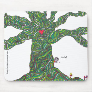 Mousepad met structuur en teken 'hallo' muismat