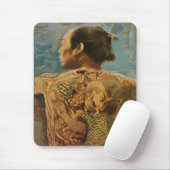 Mousepad met tatoeëerd Man uit Japan van 1920 Muismat (Met muis)