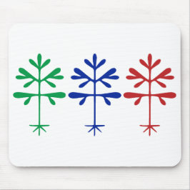 Mousepad met Triple Sapling Graphic Muismat
