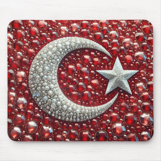 Mousepad met Turkse kleuren Design Muismat (Voorkant)