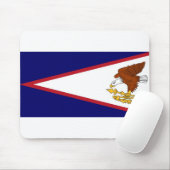 Mousepad met Vlag Amerikaans-Samoa - USA Muismat (Met muis)