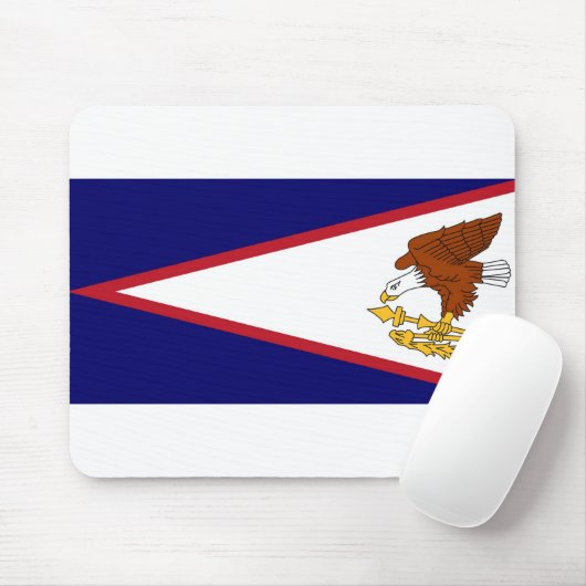 Mousepad met Vlag Amerikaans-Samoa - USA Muismat (Met muis)