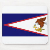 Mousepad met Vlag Amerikaans-Samoa - USA Muismat (Voorkant)