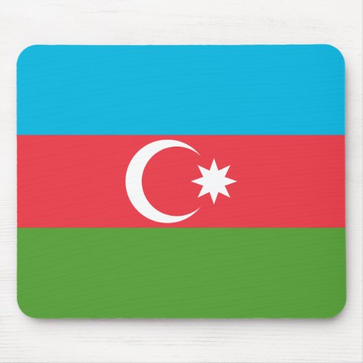 Mousepad met Vlag van Azerbeidzjan Muismat (Voorkant)