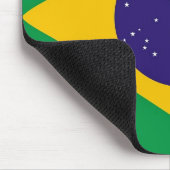 Mousepad met vlag van Brazilië Muismat (Hoek)