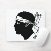 Mousepad met vlag van Corsica, Frankrijk Muismat (Met muis)