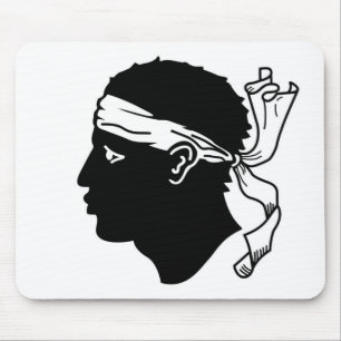 Mousepad met vlag van Corsica, Frankrijk Muismat