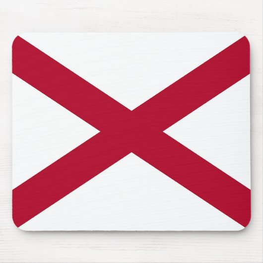 Mousepad met vlag van de staat Alabama - Verenigde Muismat (Voorkant)