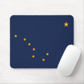 Mousepad met Vlag van de staat Alaska - USA Muismat (Met muis)
