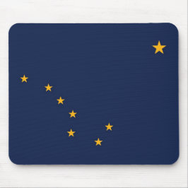 Mousepad met Vlag van de staat Alaska - USA Muismat