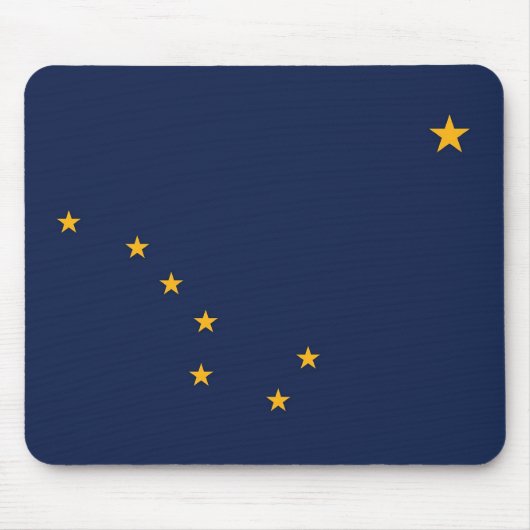 Mousepad met Vlag van de staat Alaska - USA Muismat (Voorkant)