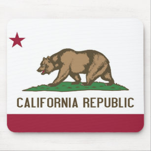 Mousepad met vlag van de staat Californië - Vereni Muismat