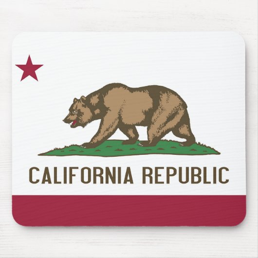 Mousepad met vlag van de staat Californië - Vereni Muismat (Voorkant)