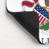 Mousepad met vlag van de staat Illinois - Verenigd Muismat (Hoek)
