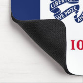 Mousepad met vlag van de staat Iowa - Verenigde St Muismat (Hoek)
