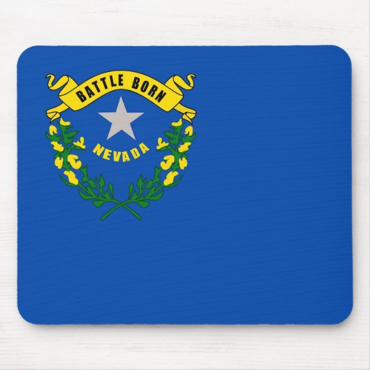 Mousepad met vlag van de staat Nevada - Verenigde Muismat (Voorkant)