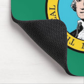 Mousepad met vlag van de staat Washington - Vereni Muismat (Hoek)