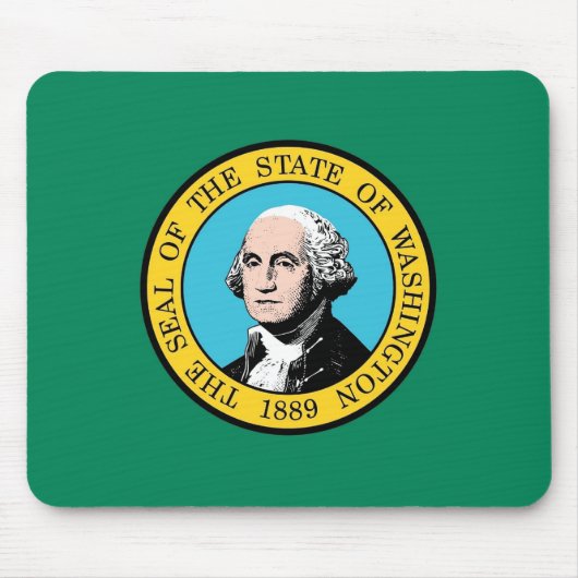 Mousepad met vlag van de staat Washington - Vereni Muismat (Voorkant)