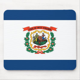 Mousepad met vlag van de staat West Virginia - Ver Muismat