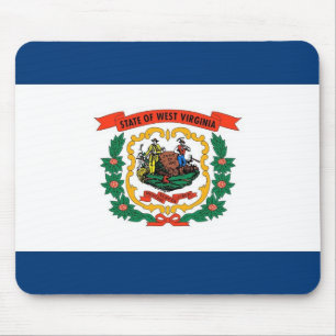 Mousepad met vlag van de staat West Virginia - Ver Muismat