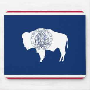 Mousepad met vlag van de staat Wyoming - Verenigde Muismat