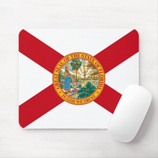 Mousepad met vlag van Florida State - Verenigde St Muismat (Met muis)